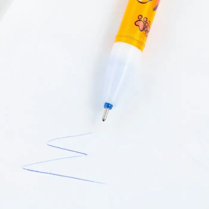 Ручка пиши-стирай, синяя паста, гелевая, 0.5 мм с колпачком «Кот» Ручка пиши-стирай, синяя паста, гелевая, 0.5 мм с колпачком «Кот»