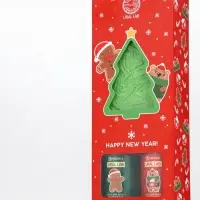 Новогодний подарочный набор косметики Happy new year: гель для душа 2 шт х 100 мл, мочалка для тела, URAL LAB Новогодний подарочный набор косметики Happy new year: гель для душа 2 шт х 100 мл, мочалка для тела, URAL LAB