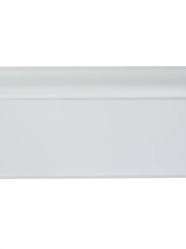 Плинтус напольный фигурный &laquo;Идеал. Дюра&raquo;, 2200&times;80 мм, цвет 001 белый