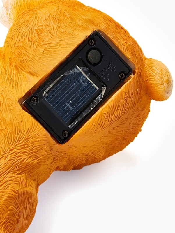 Садовая фигура  Садовая фигура "Зайка с букетом", 17х11х22 см, с подсветкой