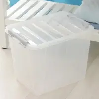 Контейнер для хранения с крышкой, 25 л, 41&times;29.5&times;31.2 см, пластик, прозрачный