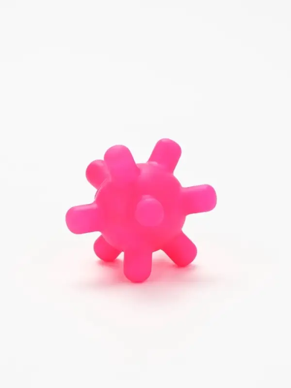 Игрушка для собак с пищалкой &laquo;Мячик, шипы&raquo;, 5 см, фуксия