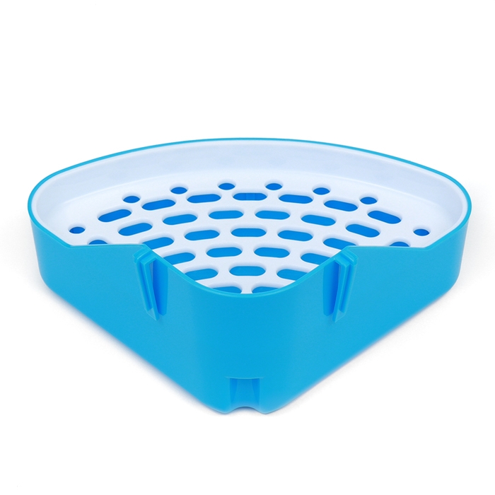 Туалет угловой для кроликов и хорьков, 24 х 18 х 11 см, синий Туалет угловой для кроликов и хорьков, 24 х 18 х 11 см, синий