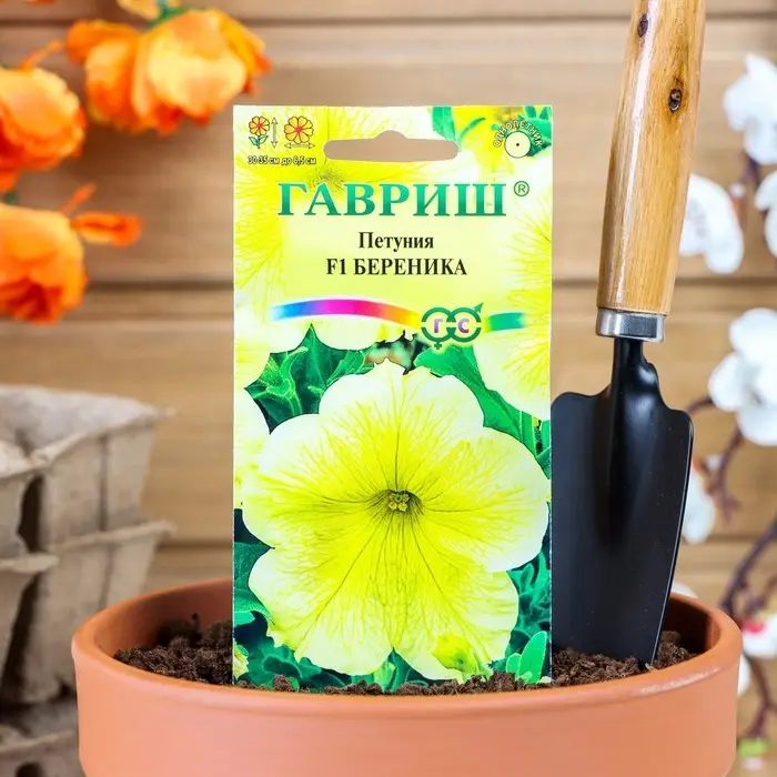 Семена цветов Петуния Семена цветов Петуния "Береника" F1, многоцветковая, О, ц/п, гранулы, пробирка, 7 шт.