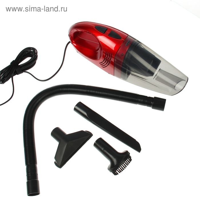 Пылесос Nova Bright, для сухой и влажной уборки, 100 Вт, 12 В, красный Пылесос Nova Bright, для сухой и влажной уборки, 100 Вт, 12 В, красный