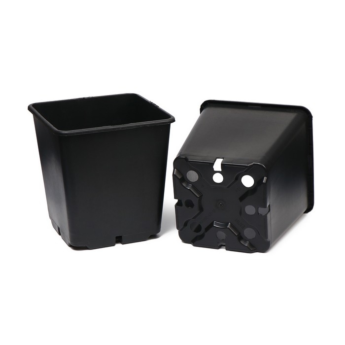 Горшок для рассады, 11 л, d = 25 см, h = 26 см, чёрный Горшок для рассады, 11 л, d = 25 см, h = 26 см, чёрный