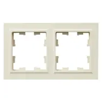 BRITE Рамка 2 поста IP44 РУ-2-БрКр-44 бежевый
