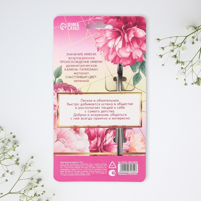 Ложка именная на открытке «Анастасия», 3 х 14 см. Ложка именная на открытке «Анастасия», 3 х 14 см.