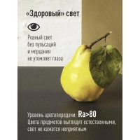 Лампа светодиодная Космос Экономик 15W Е27 3000k тепл.бел. ст.колба