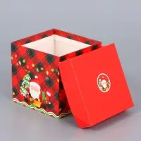 Коробка Самосборная "Звезды Новый Год" 15х15х15 см