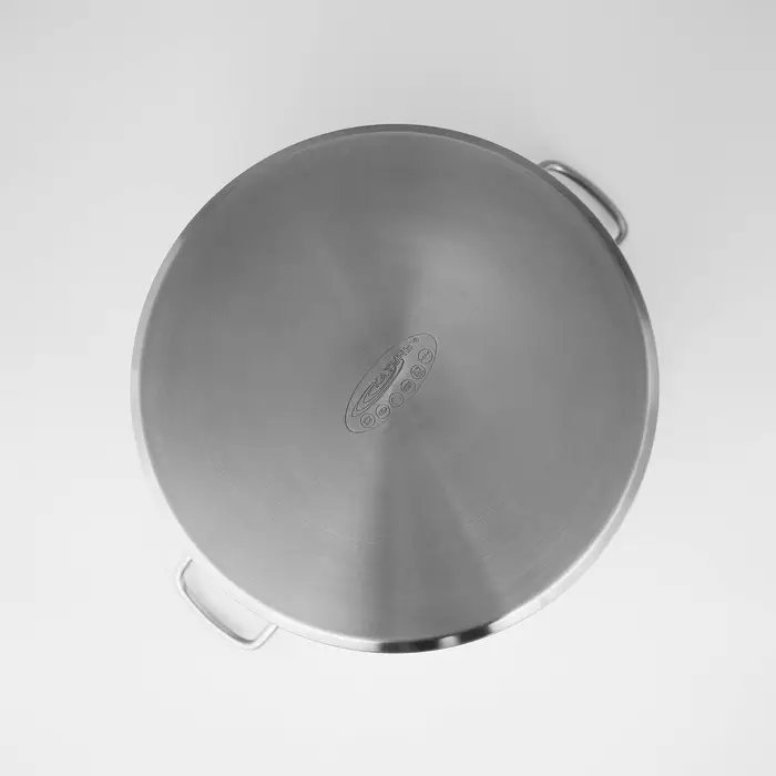 Кастрюля Катунь &laquo;Общепит&raquo;, 20 л, d=32 см, h=25 см, с крышкой, капсульное дно, индукция, нержавеющая сталь, хромированная