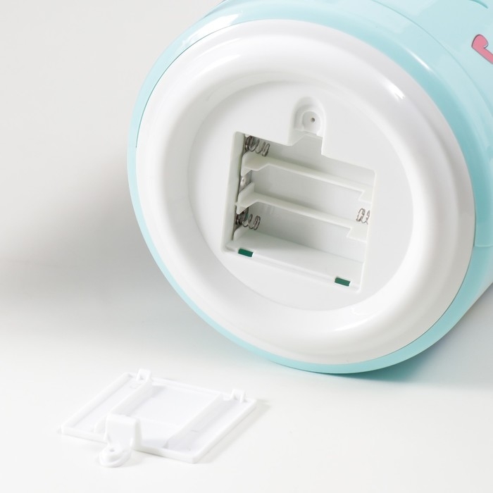 Копилка пластик Копилка пластик "Банка. Енотик" кодовый замок, звук АА голубой 15х21 см