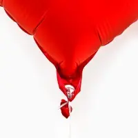 Воздушный шар фольгированный 36" &laquo;Красное сердце с бантом&raquo;