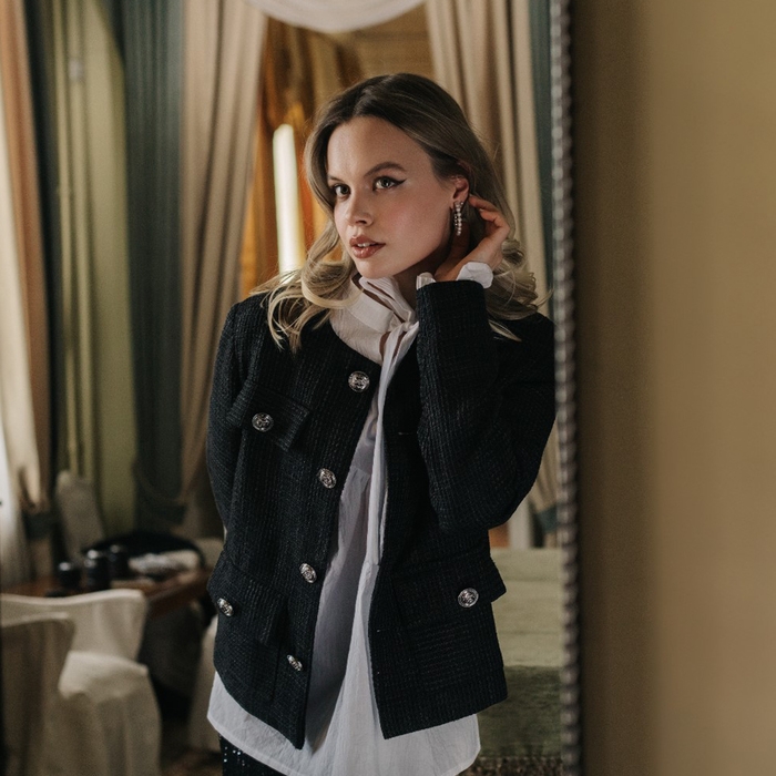 Серьги-кольца «Жемчужный ряд» d=4,3 см, цвет белый в серебре Серьги-кольца «Жемчужный ряд» d=4,3 см, цвет белый в серебре