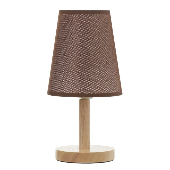 Настольная лампа Настольная лампа "Бордо" Е27 40Вт коричневый 14х14х30 см RISALUX
