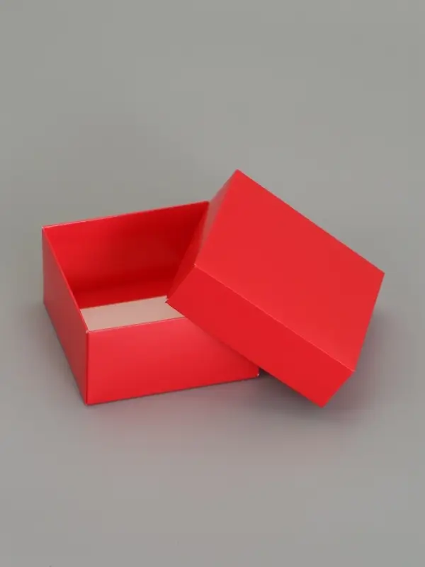 Коробка складная, крышка-дно, красная, 10 х 10 х 5 см