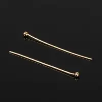 Штифт с шариком СМ-1103-13, 3 см, 50 г, (&plusmn; 708 шт.), цвет золото