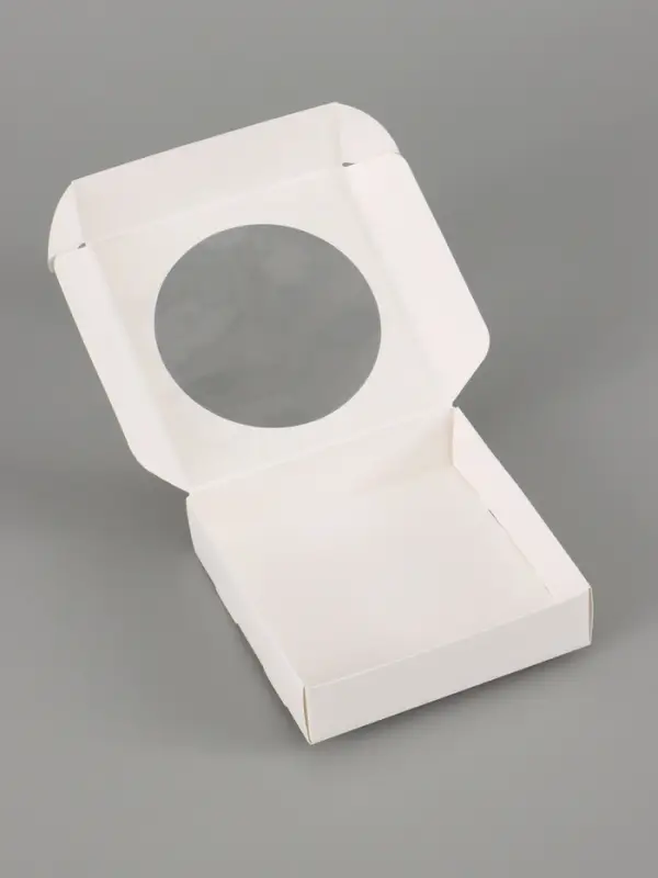Коробка подарочная самосборная с окном &laquo;Цветы&raquo;, 11.5&times;11.5&times;3 см