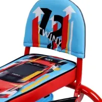 Снегокат &laquo;Twiny 1+&raquo; sportcar, со спинкой, голубой, красный, TW1+/SC Nika Kids