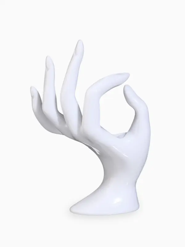 Подставка для украшений &laquo;QF. Рука&raquo;, 8.5&times;7&times;16 см, белая