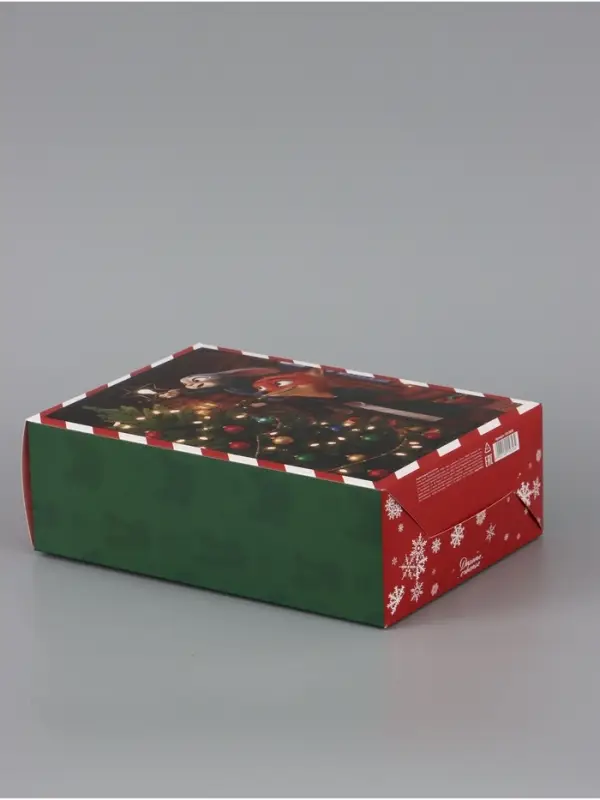 Коробка подарочная самосборная &laquo;С Новым годом!&raquo;, 16&times;23&times;7.5 см