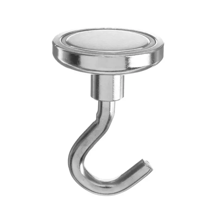 Магнит неодимовый Cartage с крючком для авто, d=32 мм, сцепление 17 кг