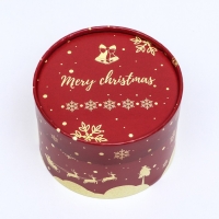 Новый год. Коробка "Merry Christmas and Happy New Year" завальцованная без окна 13 х 8,5 см