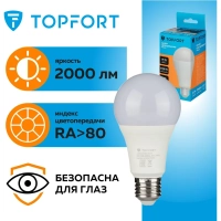 Лампа светодиодная Topfort E27 25W 3000K груша