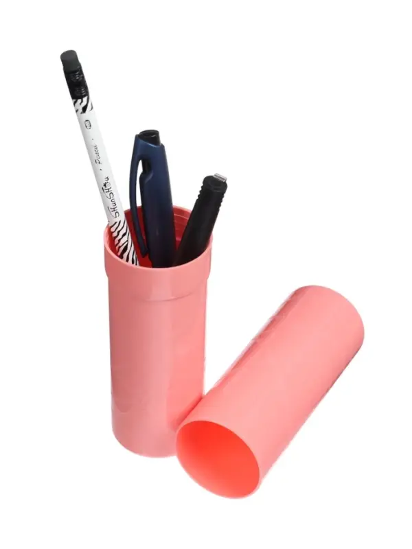 Пенал - тубус Calligrata &laquo;Прованс&raquo;, 40&times;195 мм, пастельные цвета, пластик, МИКС