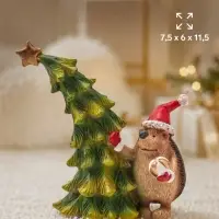 Фигурка &laquo;Ёжик у ёлочки&raquo;, 7.5&times;6&times;11.5 см