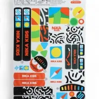Снегокат &laquo;Twiny 1+&raquo;, графичный, со спинкой, белый, чёрный, TW1+/ГФ Nika