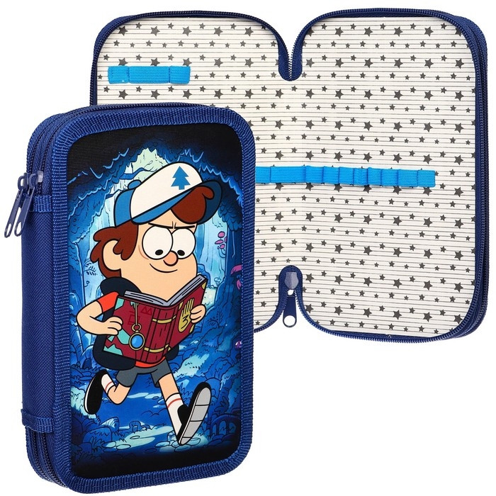 Пенал 2 секции,125х205х40 мм, ламинированный картон, Гравити Фолз Пенал 2 секции,125х205х40 мм, ламинированный картон, Гравити Фолз