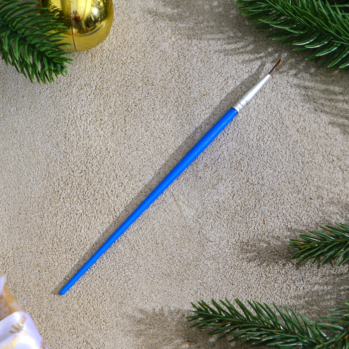 Ёлочное украшение под раскраску «Ёлочка» размер: 8 см; 2 шт., кисть Ёлочное украшение под раскраску «Ёлочка» размер: 8 см; 2 шт., кисть