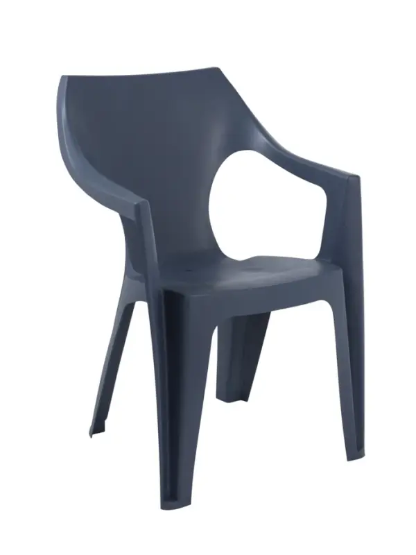 Кресло Decorona DeForma 550x535x785 мм графитовый шторм