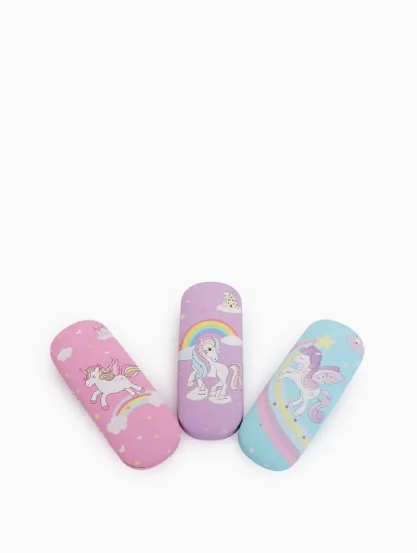 Футляр для очков Единороги, 16*4*6 см, хлопушка, МИКС