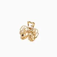 Крабик для волос &laquo;Бантик&raquo;, жемчуг, 2.5 см, золото