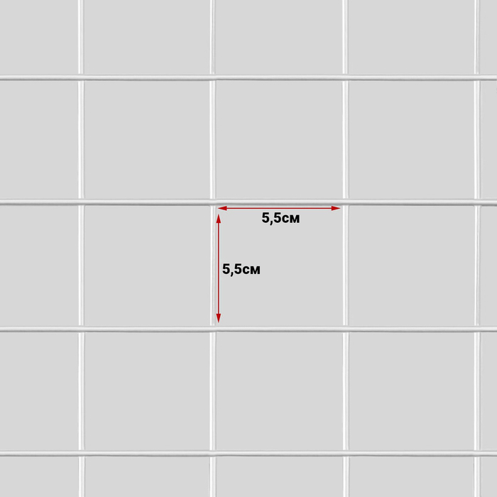 Сетка на колёсах, 100×200 см, размер ячейки 5,5×5,5 см, цвет белый Сетка на колёсах, 100×200 см, размер ячейки 5,5×5,5 см, цвет белый