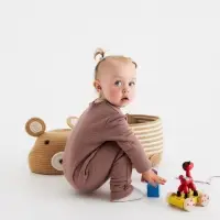 Корзина для игрушек SL Home &laquo;Медведь&raquo;, плетёная, ручной работы, 25&times;26&times;41 см, коричневая