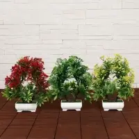 Бонсай искусственный в горшке &laquo;Остролист мелкие ягодки&raquo;, 23&times;24 см, МИКС