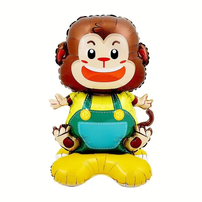 Воздушный шар фольгированный 20 Воздушный шар фольгированный 20" «Милая обезьянка на подставке», под воздух