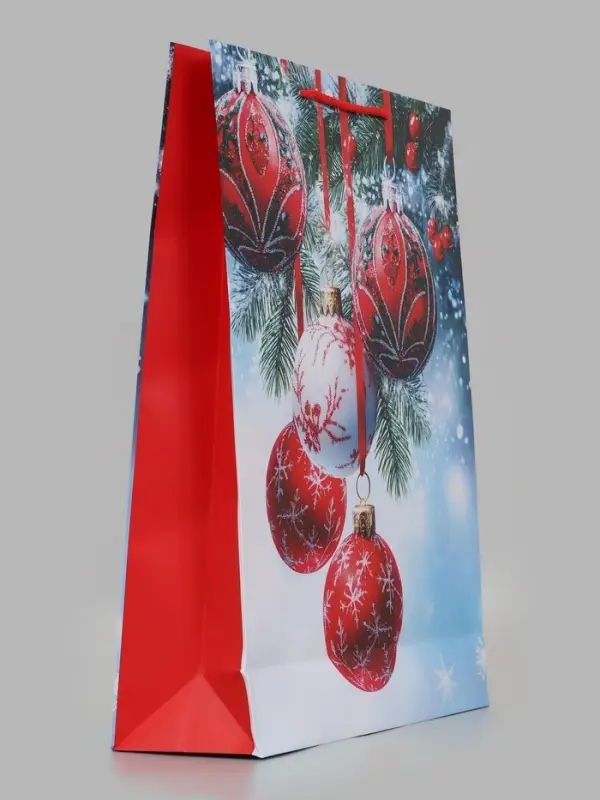 Пакет подарочный &laquo;Новогодние сокровища&raquo;, 33&times;10&times;42.5 см