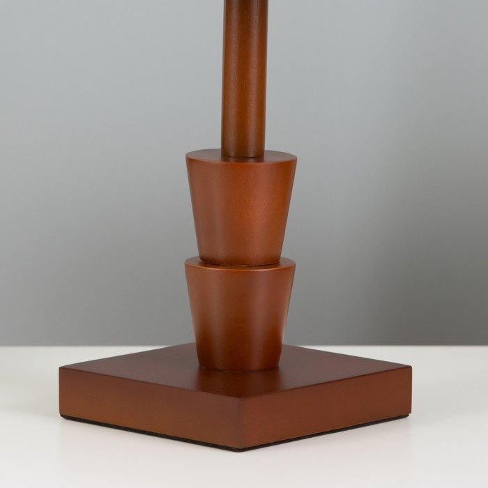 Настольная лампа Настольная лампа "Ульн" E27 40Вт коричневый 19,5х19,5х38 см RISALUX