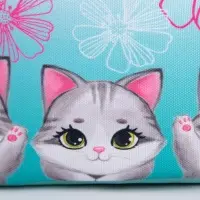 Сумка детская текстильная «Котята», 2 кармана, 22×14×6 см