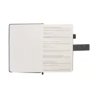 Ежедневник недатированный формат А5, с хлястиком, 128л, линия, пвх, Серый Ежедневник недатированный формат А5, с хлястиком, 128л, линия, пвх, Серый