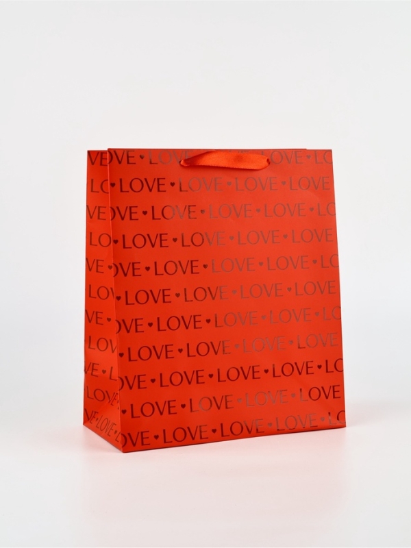 Пакет подарочный, упаковка, Love, ML.23 × 27 × 11,5  см