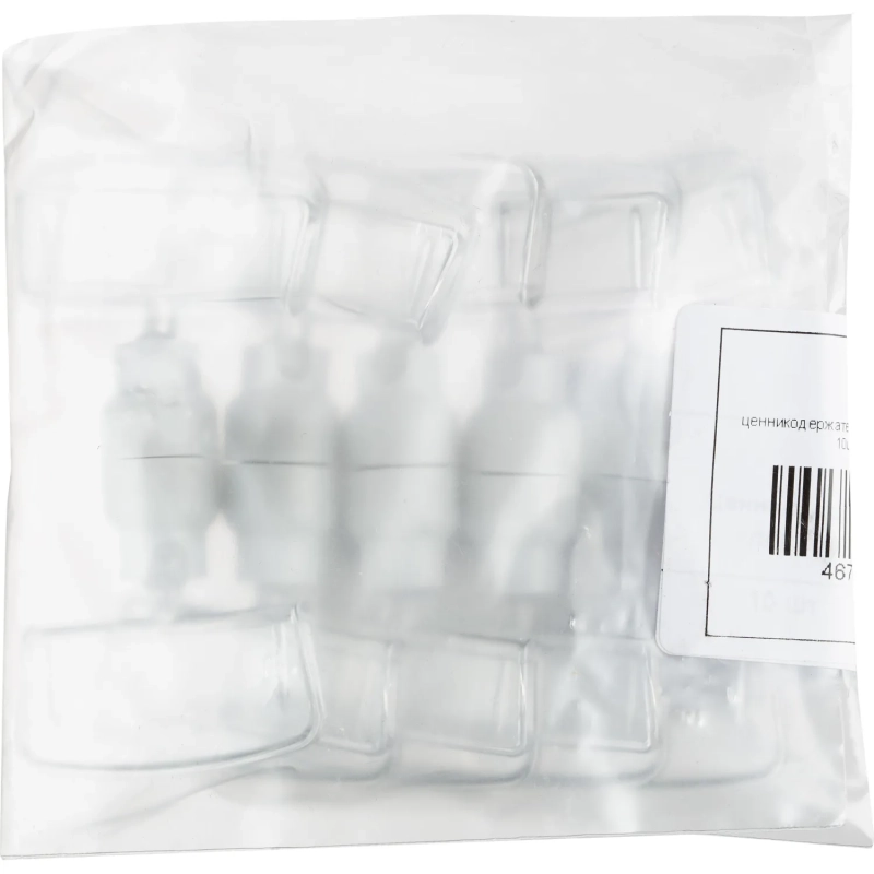 Ценникодержатель на круглой магнит. подставке, 10шт/уп,проз