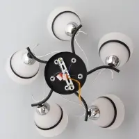 Люстра потолочная BayerLux &laquo;Лайма&raquo;, 5хЕ27, 40 Вт, черно-хромовый, 55&times;55&times;24 см