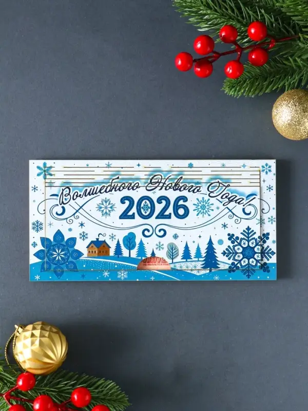 Купюрница "С Новым Годом 2026" шкатулка для денег