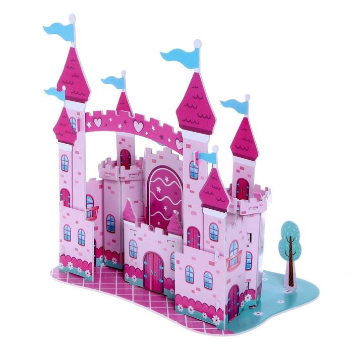 3D Конструктор из пенокартона «Волшебный замок», 21 деталь 3D Конструктор из пенокартона «Волшебный замок», 21 деталь