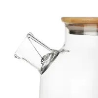 Чайник заварочный тм VETTA Эко, стекло,  бамбуковая крышка,    1800мл